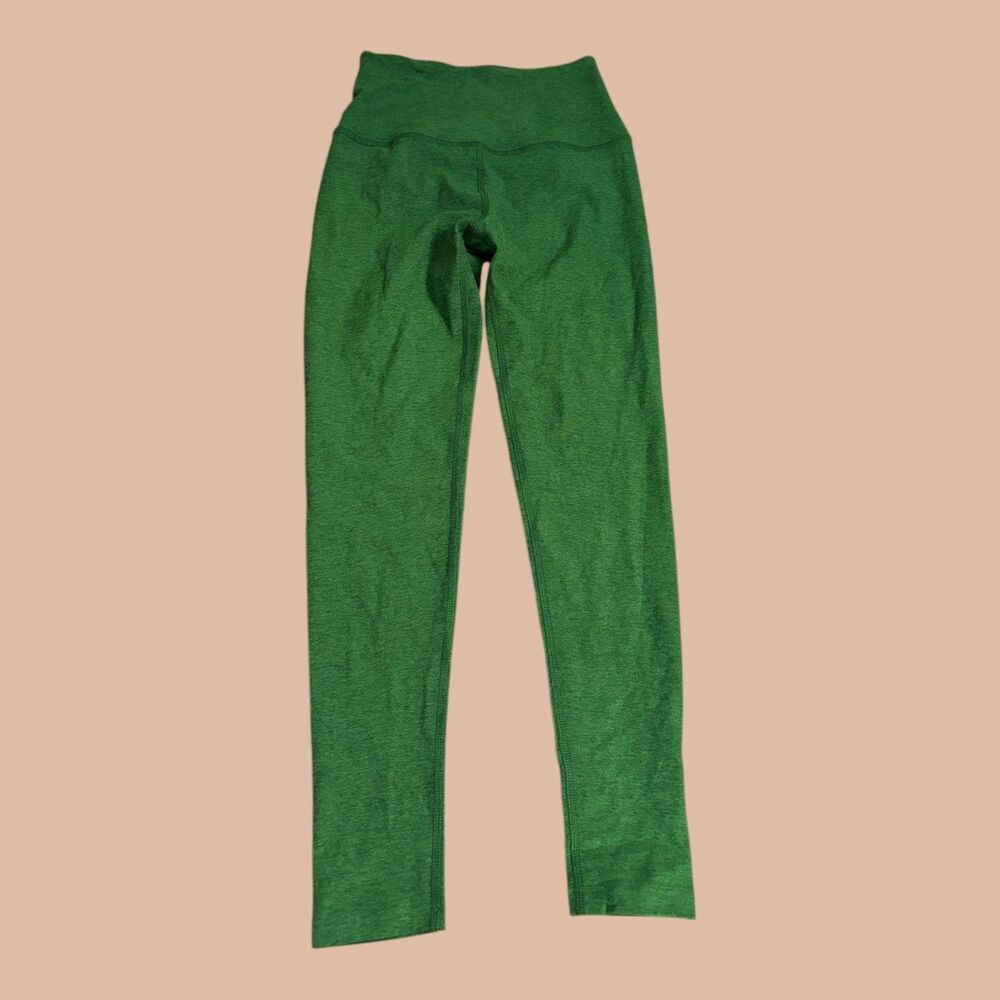 Beyond Yoga Leggings Womens Small Thyme Green Space Dye High Waisted Midi Active